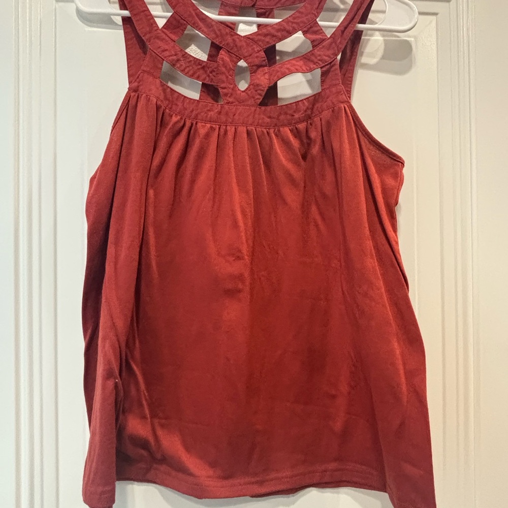 Daytrip Rust Sleeveless Tank Top